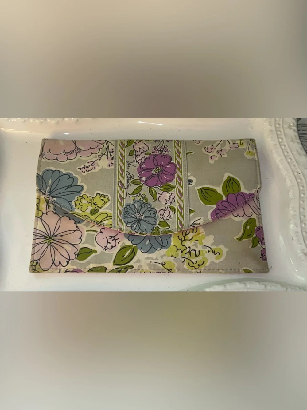 Vera Bradley travel wallet organizer in Watercolor floral pattern